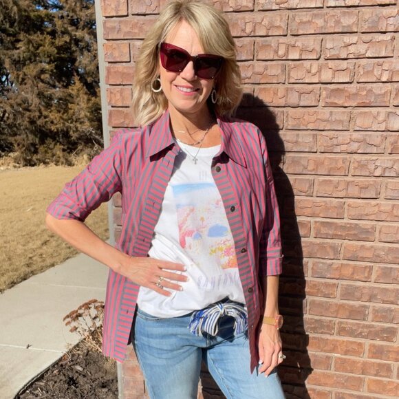 Cabi 6083 Regatta Shacket Spring 2022 Large EUC - Picture 6 of 6